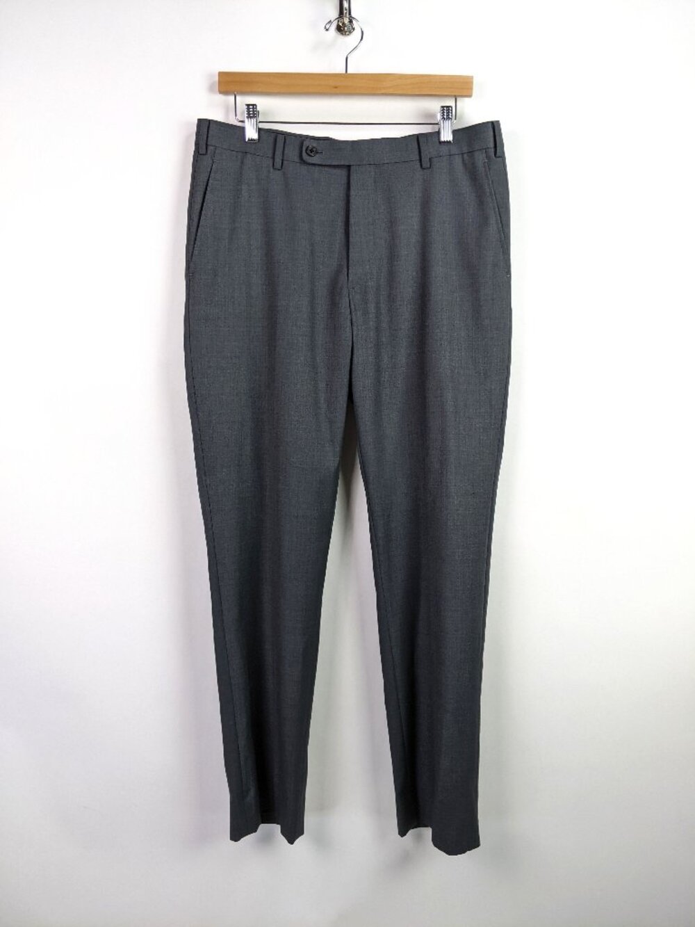 Alton Lane Mens Tailored Fit Suit Separate Trousers Dress Pants in Gray Size 32